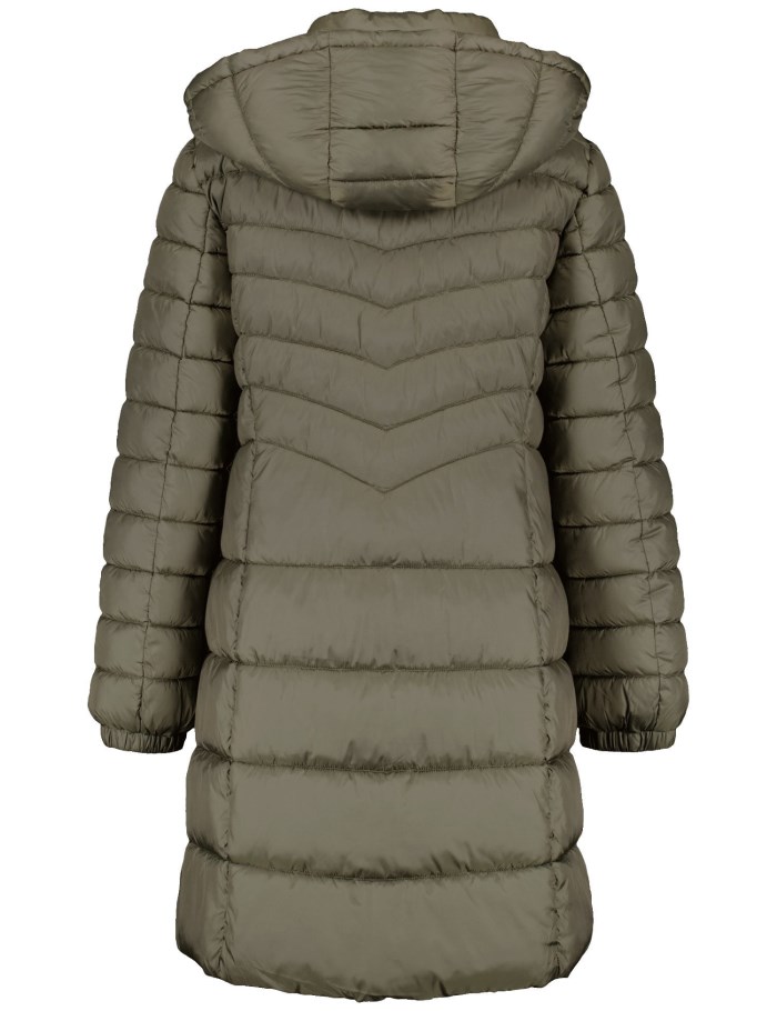 Gerry Weber Quilted coat with a detachable hood Jakker Grønn | TMIF6729