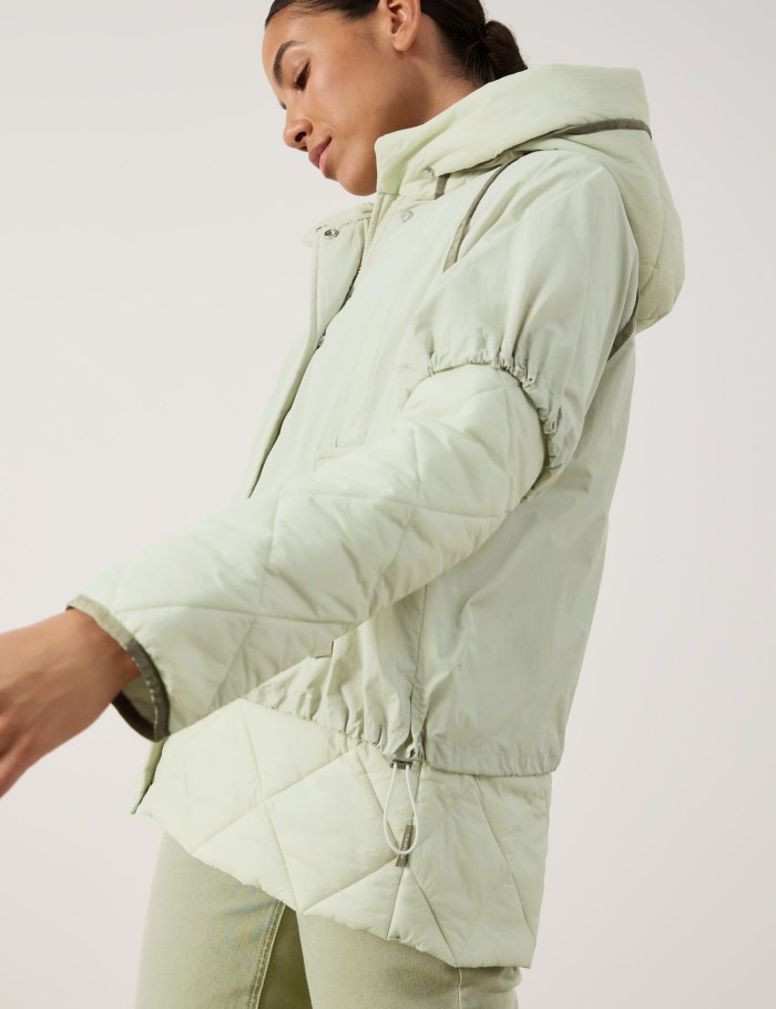 TAIFU Quilted jacket in a 2-in-1 look Jakker Grønn | EKHC7738