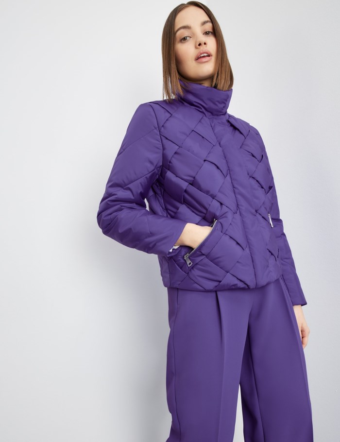 TAIFU Quilted jacket with a braided effect Jakker Lilla | YMIT7433