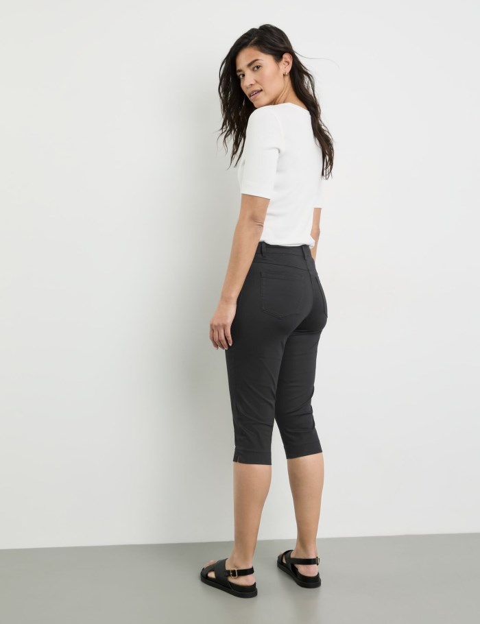 Gerry Weber SOL꞉INE BEST4ME Capris Bukser Svarte | UIQU3636