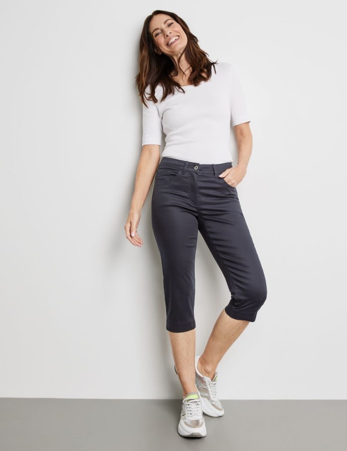 Gerry Weber SOL꞉INE BEST4ME Capris Bukser Blå | VSNJ9418