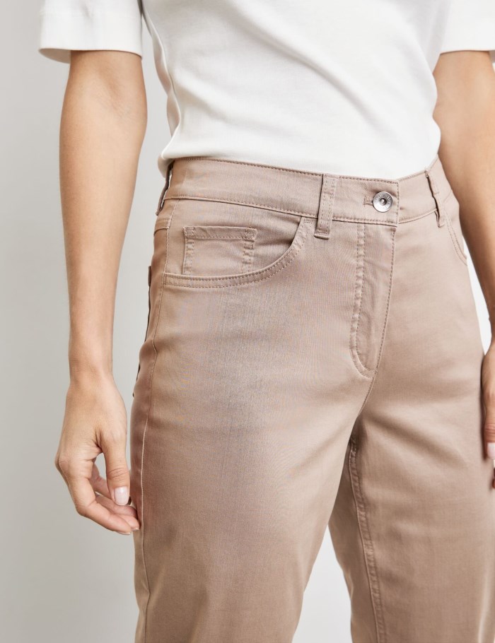 Gerry Weber SOL꞉INE BEST4ME Capris Bukser Beige | FSHD5429