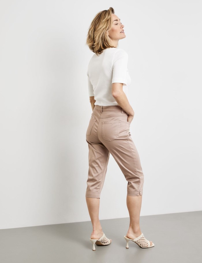 Gerry Weber SOL꞉INE BEST4ME Capris Bukser Beige | FSHD5429