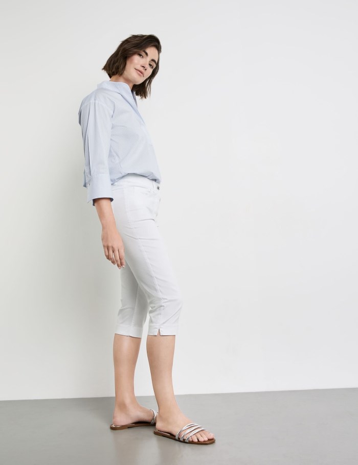 Gerry Weber SOL꞉INE BEST4ME Capris Bukser Hvite | GYBF0662