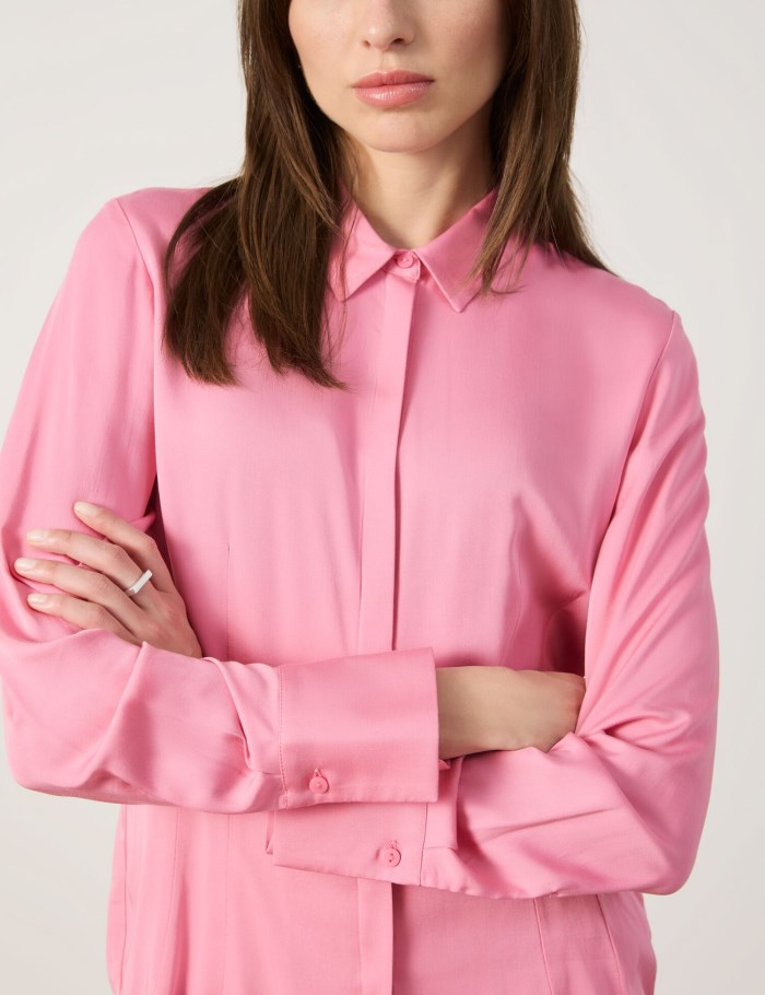 TAIFU Shirt blouse with a subtle shimmer Bluse Rosa | ZLJR8699