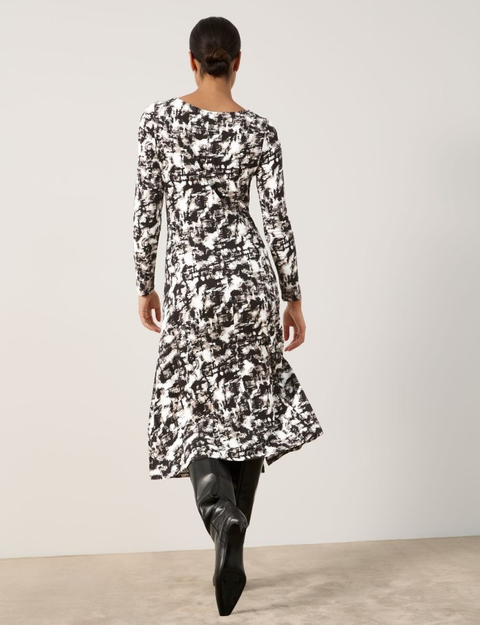 TAIFU Shirt dress with a side gather Kjole Hvite | STSS7064