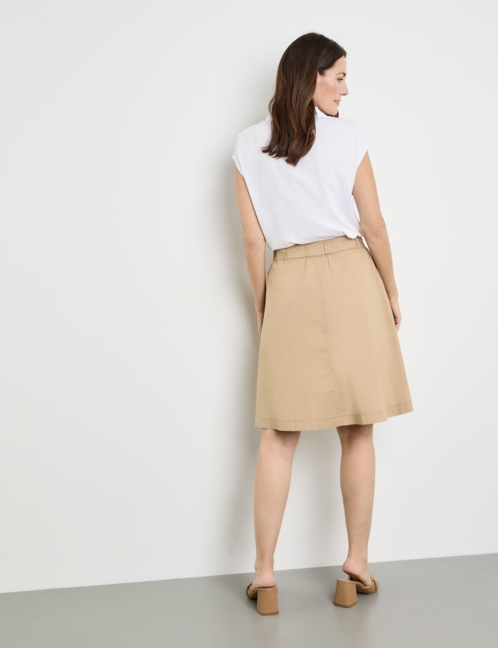 Gerry Weber Short A-line skirt Skjørt Beige | CCYH6634