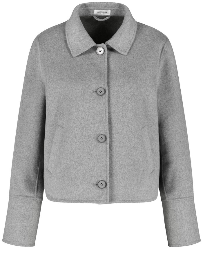 Gerry Weber Short blazer jacket with added wool Blazere Grå | DVVK1233