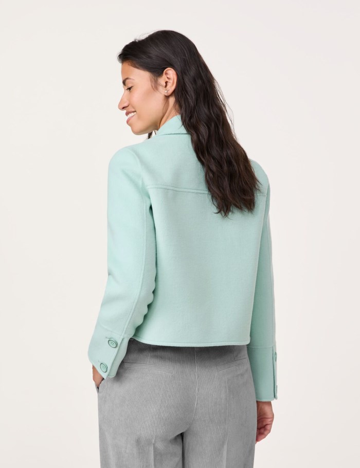 Gerry Weber Short blazer jacket with added wool Blazere Grønn | XKLQ1183