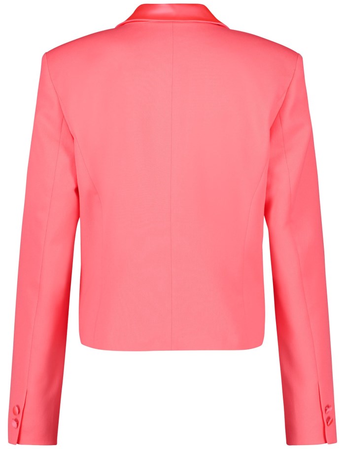 TAIFU Short blazer with satin trims Blazere Rosa | USCP5188