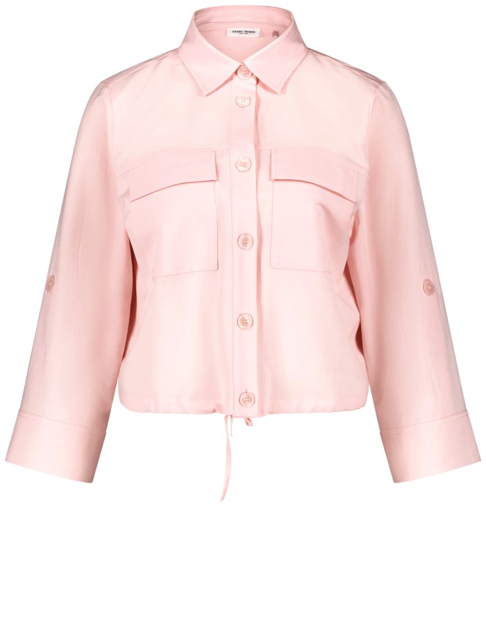 Gerry Weber Short blouse with an elasticated drawstring Bluse Rosa | KXEM5278