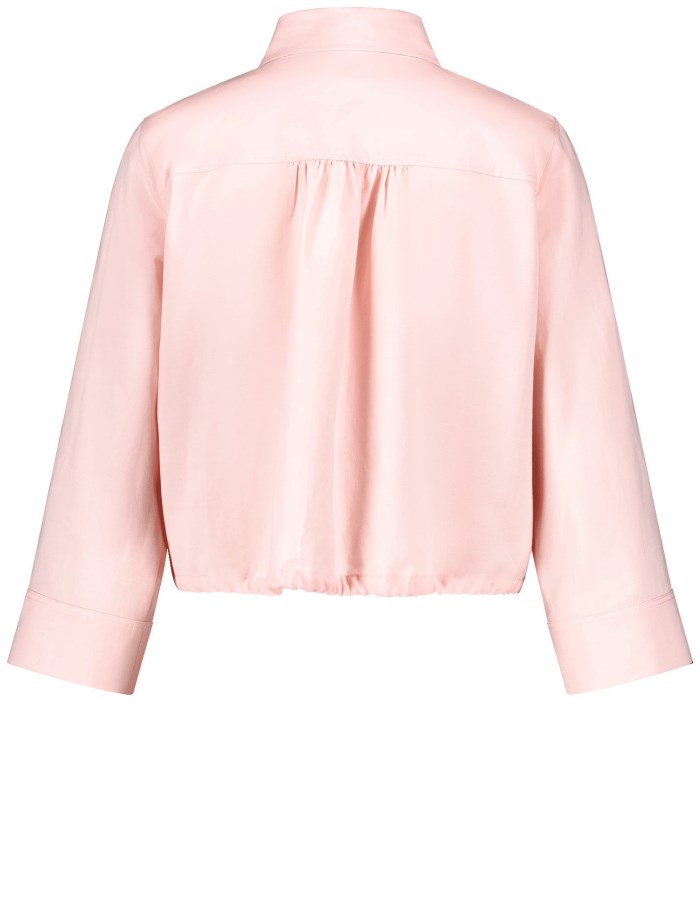 Gerry Weber Short blouse with an elasticated drawstring Bluse Rosa | KXEM5278