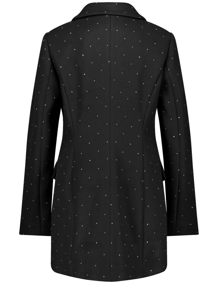 TAIFU Short coat with stud embellishment Jakker Svarte | YOEJ1464