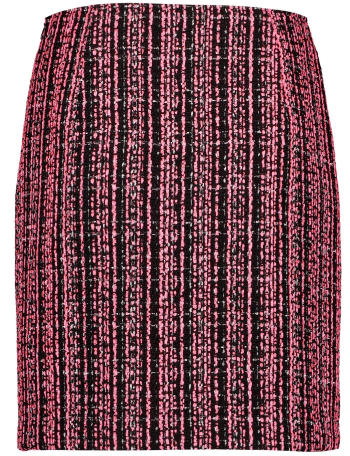 TAIFU Short skirt made of textured fabric Skjørt Rosa | YBLH3599