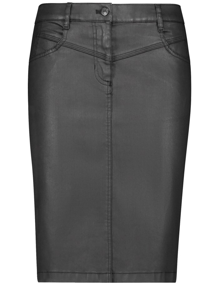 Gerry Weber Short skirt with a slightly shiny finish Skjørt Svarte | LZAF0915