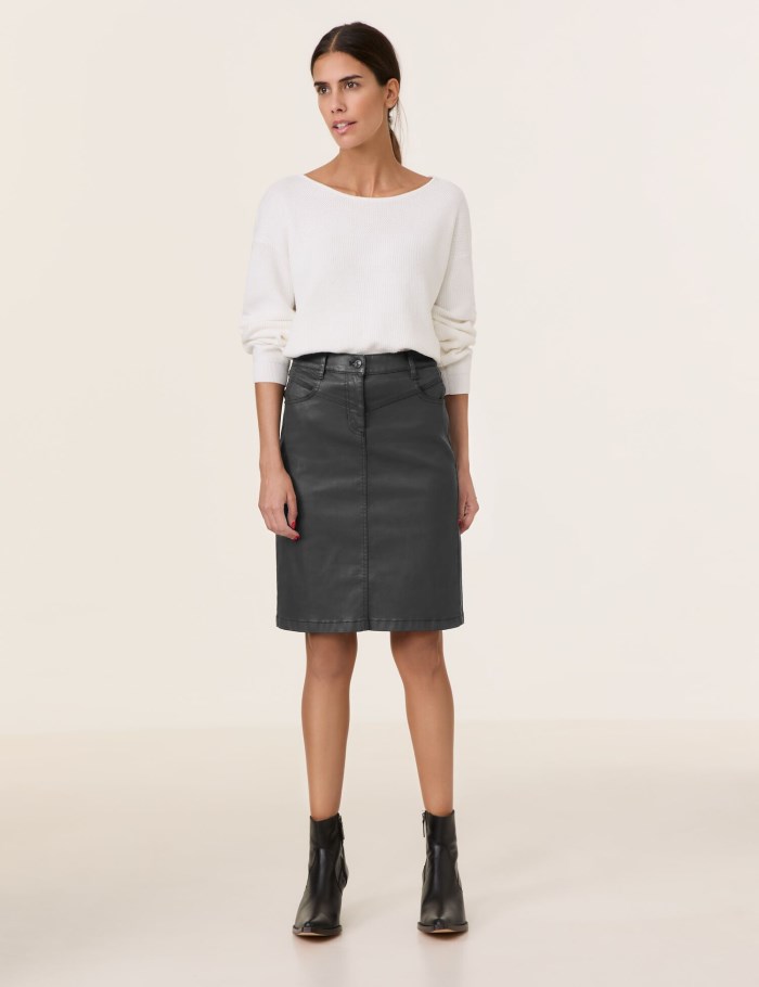 Gerry Weber Short skirt with a slightly shiny finish Skjørt Svarte | LZAF0915