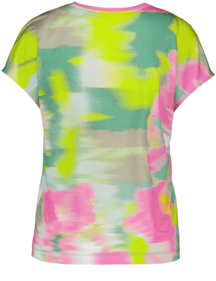 Gerry Weber Short sleeve top with fabric panelling T-skjorte Multicolor | ZYOI7905