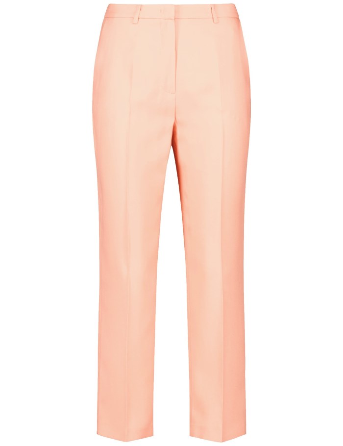 Gerry Weber Simple trousers with pressed pleats Bukser Oransje | WUOV5617