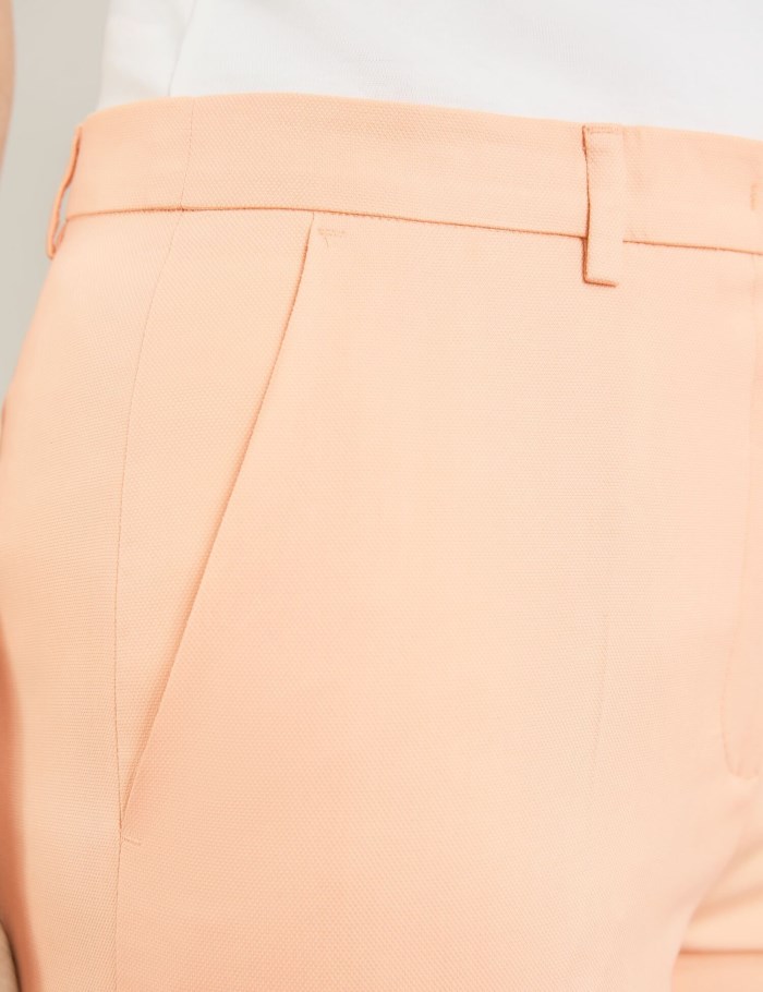 Gerry Weber Simple trousers with pressed pleats Bukser Oransje | WUOV5617