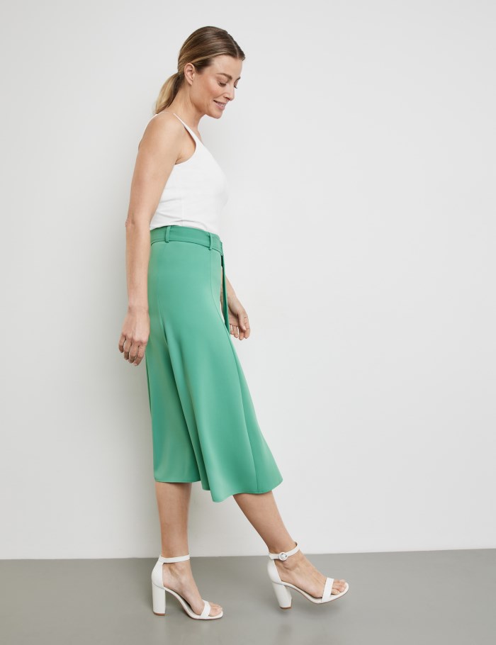 Gerry Weber Skirt in an A-line design with a tie-around belt Skjørt Grønn | WQLQ2171