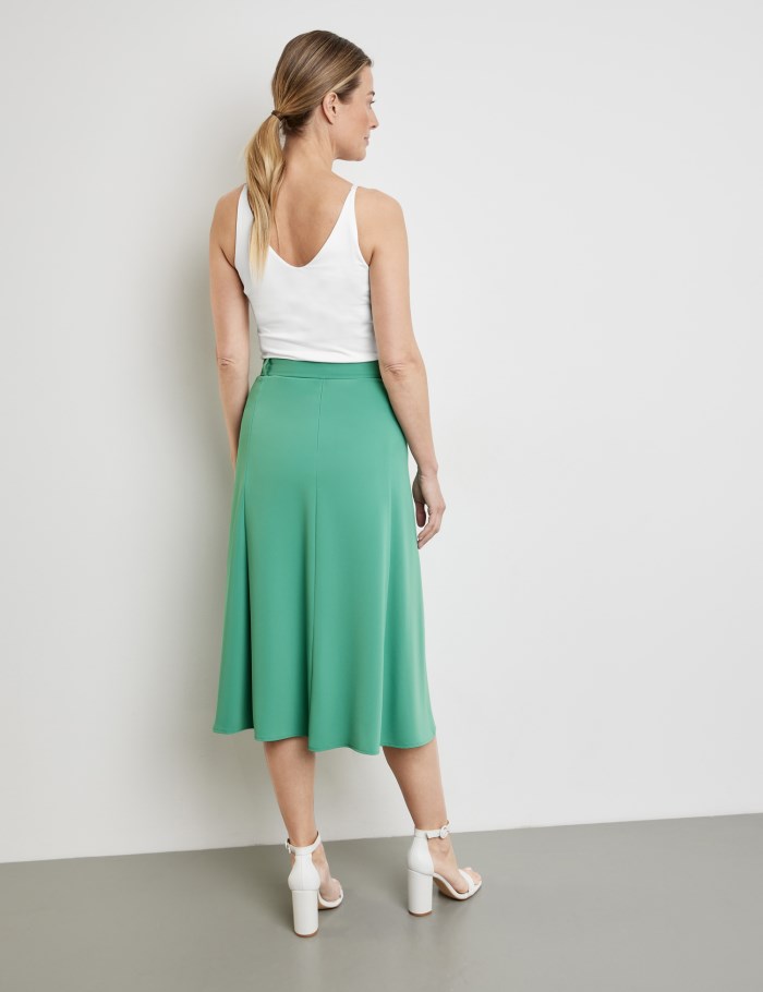 Gerry Weber Skirt in an A-line design with a tie-around belt Skjørt Grønn | WQLQ2171