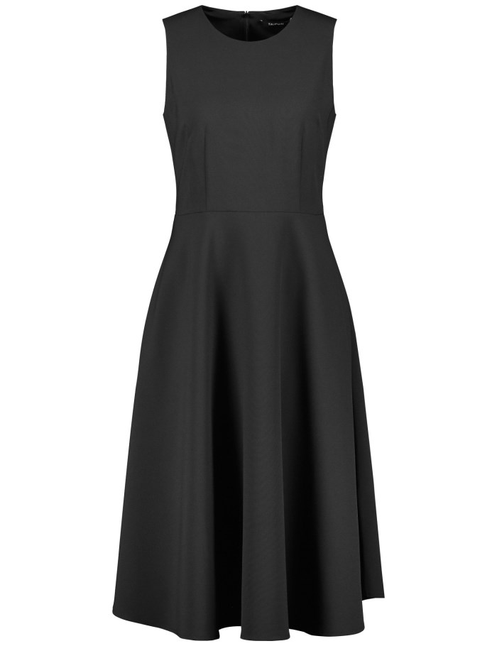 TAIFU Sleeveless dress with a flared skirt section Kjole Svarte | JJED5950