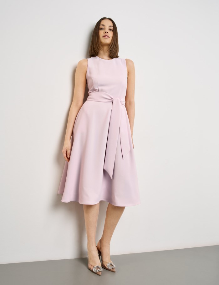 TAIFU Sleeveless dress with ties at the waist Kjole Rosa | OGCY9680