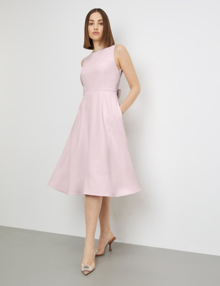 TAIFU Sleeveless dress with ties at the waist Kjole Rosa | OGCY9680