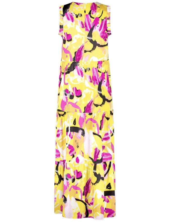 TAIFU Sleeveless maxi dress with a floral print Kjole Gul | UCLS4737