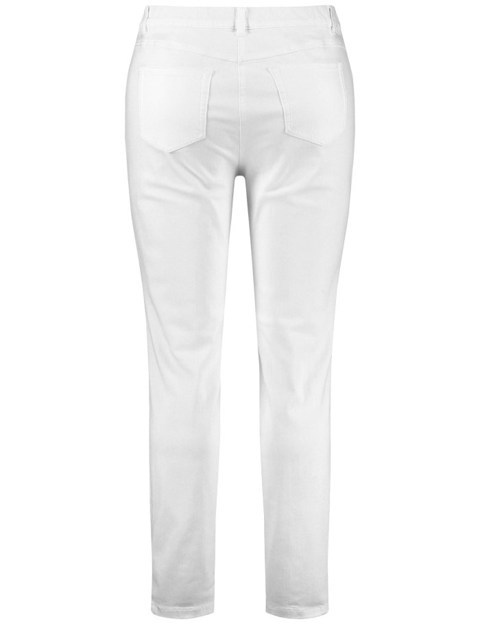 SAMOON Slim fit jeans, Betty Bukser Hvite | YBRM1317