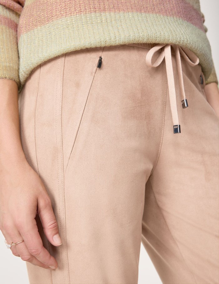 Gerry Weber Slip-on trousers KA꞉JA TRACKSUIT BOTTOMS Bukser Beige | FFML8802