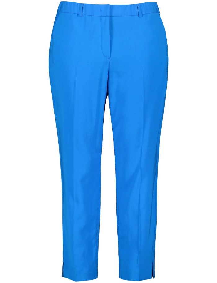 SAMOON Smart 7/8-length trousers, Greta Bukser Blå | CIRH9541