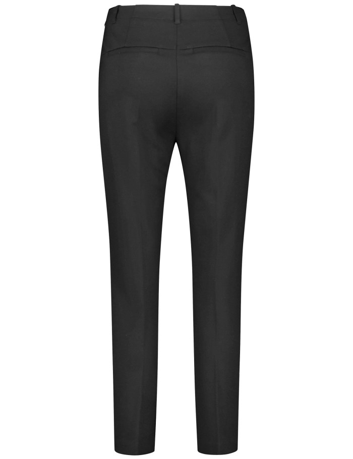 TAIFU Smart 7/8-length trousers, slim fit Bukser Svarte | QRMW6219