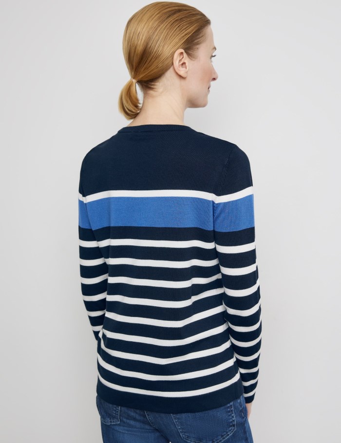 Gerry Weber Soft fine knit jumper Strikkevarer Blå | JTUP6517