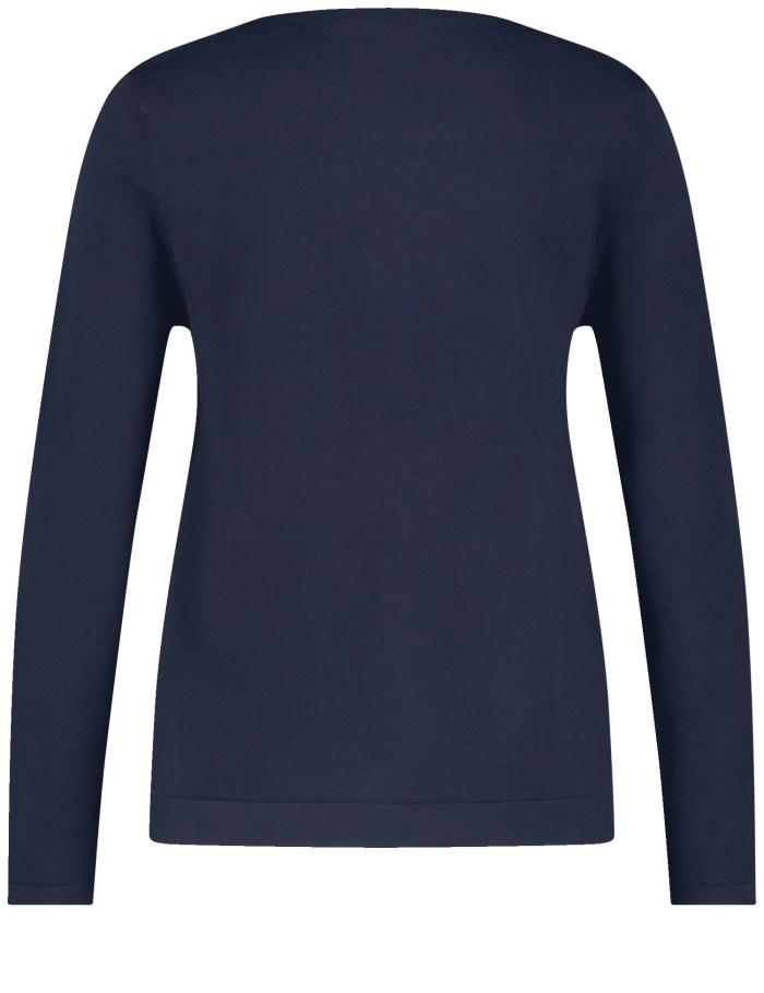 Gerry Weber Soft fine knit jumper Strikkevarer Blå | JYGQ3750