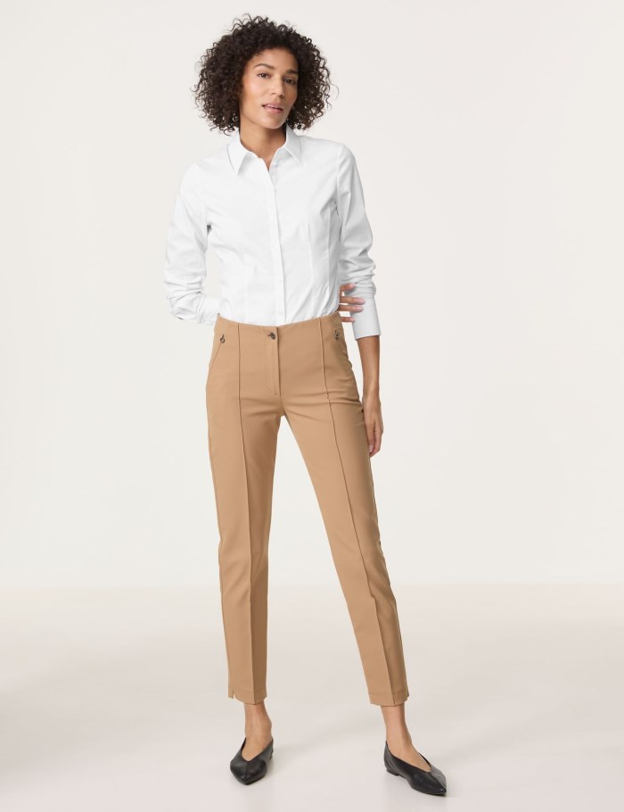 Gerry Weber Stretch trousers SAN꞉YA SKINNY FIT Bukser Brune | QTIX7664