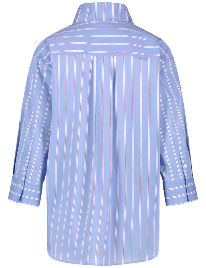 Gerry Weber Striped blouse with 3/4-length sleeves Bluse Blå | XFWT5164