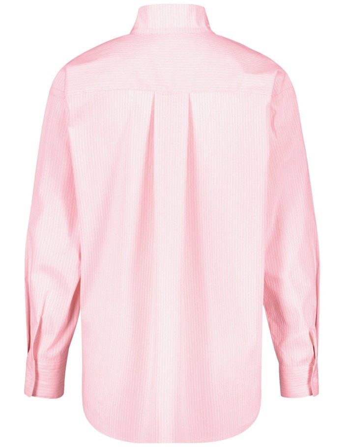 Gerry Weber Striped blouse with a box pleat Bluse Rosa | CEKW5493