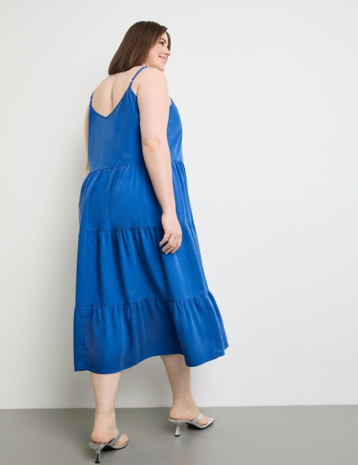 SAMOON Summer dress made of TENCEL™ lyocell Kjole Blå | VPJZ3031