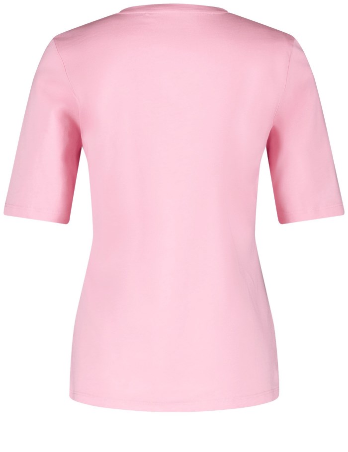 Gerry Weber Sustainable T-shirt with sequins T-skjorte Rosa | FFFA5413