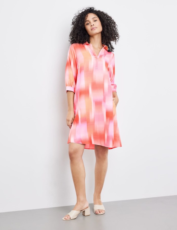 Gerry Weber Sustainable blouse dress Kjole Rosa | KVMG6110