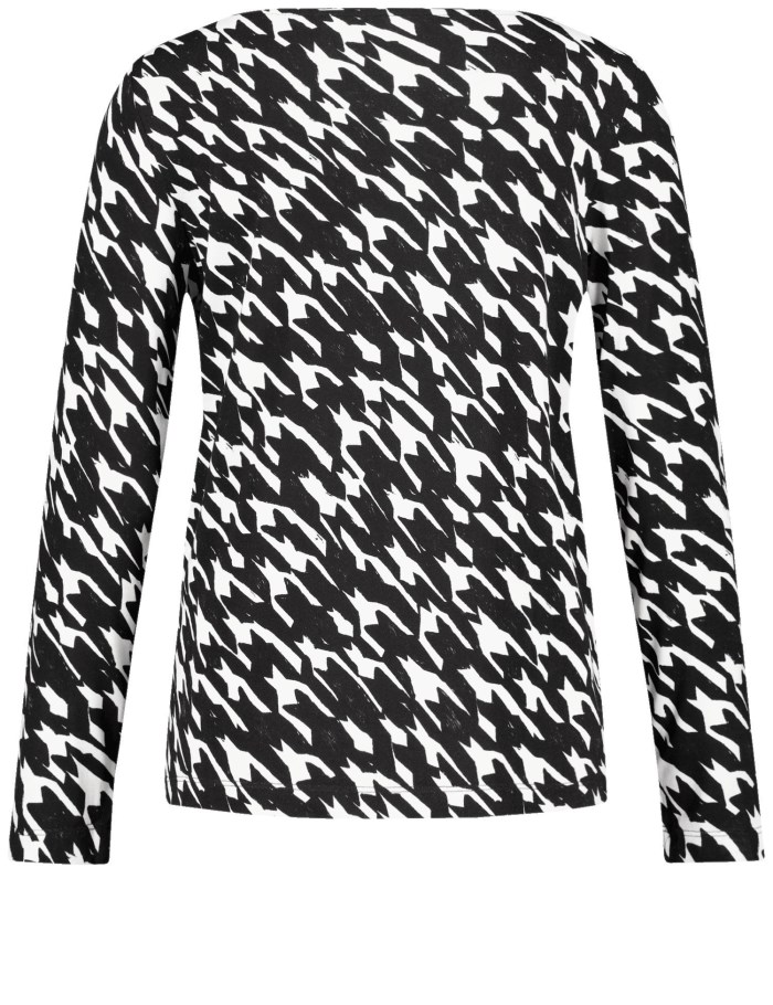 Gerry Weber Sustainable long sleeve top T-skjorte Svarte | BQLI0538