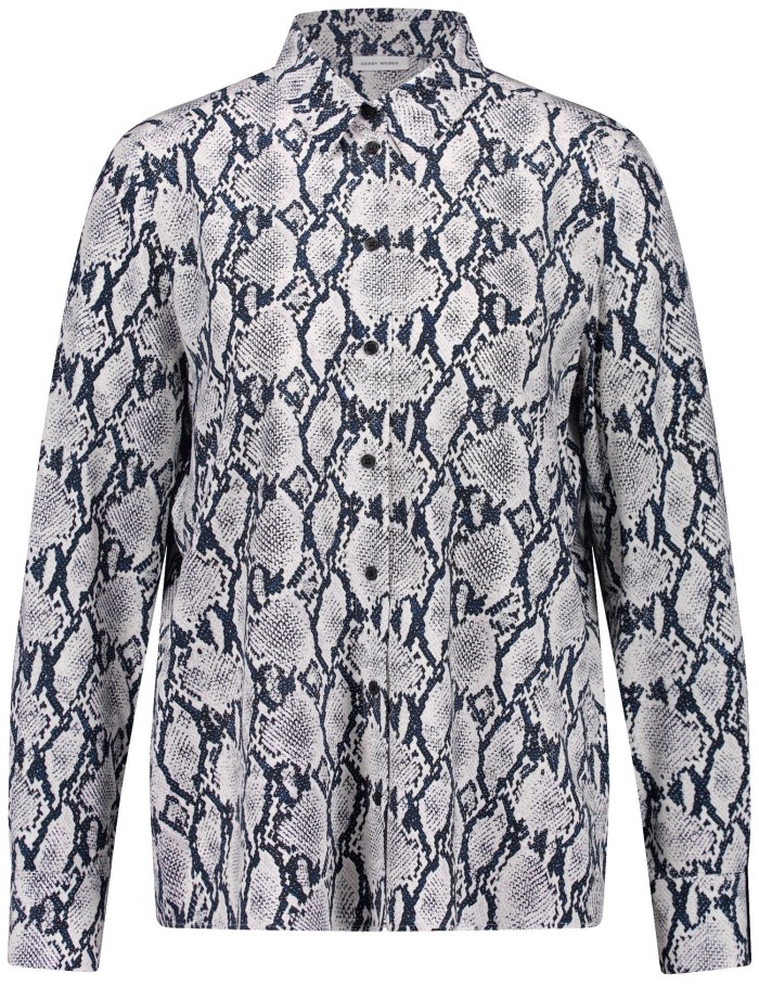 Gerry Weber Sustainable shirt blouse Bluse Blå | JUYY3980