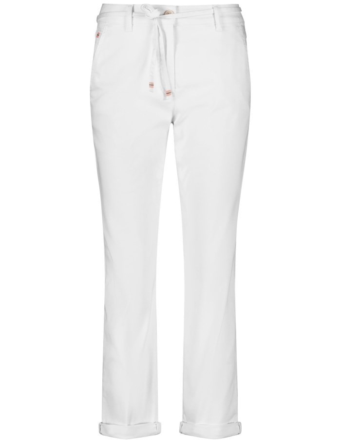 Gerry Weber Sustainable trousers KES꞉SY CHINO Bukser Hvite | ZCOW4411