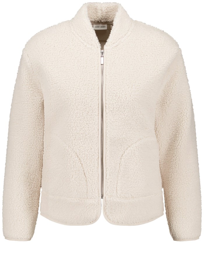 Gerry Weber Teddy fleece jacket Jakker Beige | PDYI8139