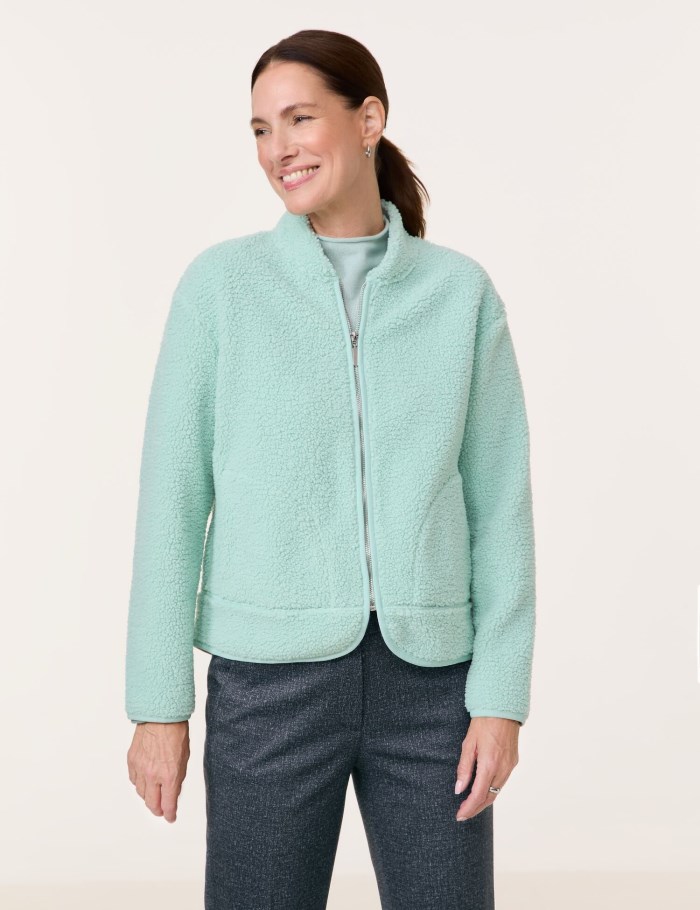 Gerry Weber Teddy fleece jacket Jakker Grønn | LQKF1570