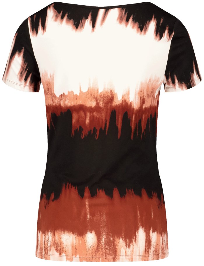 TAIFU Top with an abstract print T-skjorte Brune | GVLT7417