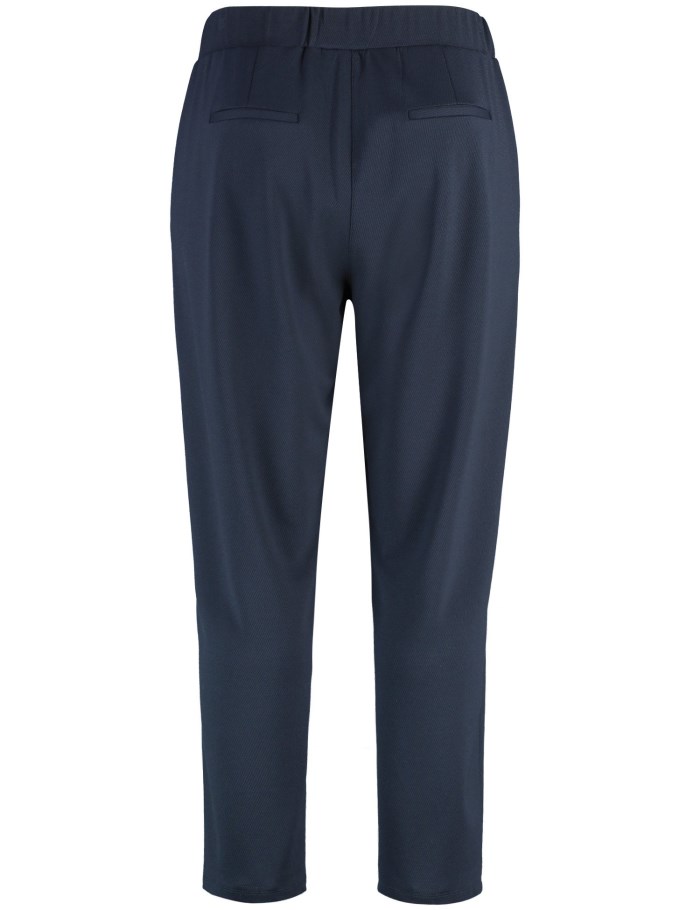 SAMOON Tracksuit bottoms with added stretch for comfort Bukser Blå | TSPD2386