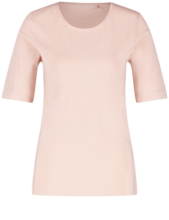 Gerry Weber T-shirt with a satin trim T-skjorte Rosa | LBMQ6388