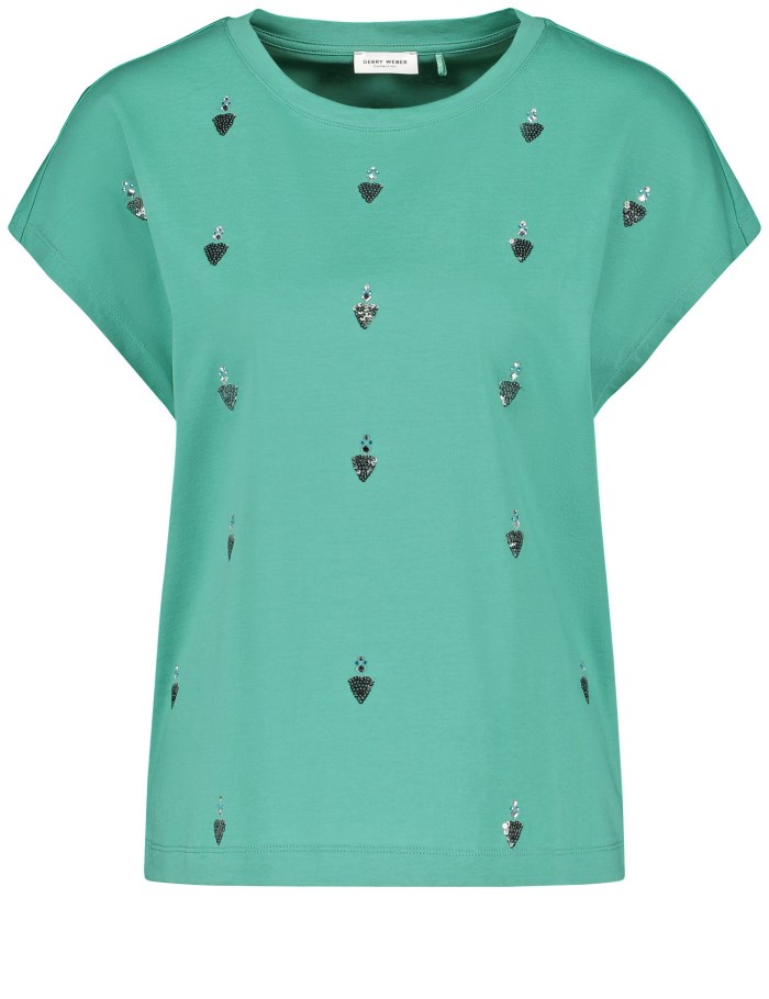 Gerry Weber T-shirt with embellishment T-skjorte Grønn | RCVL7961